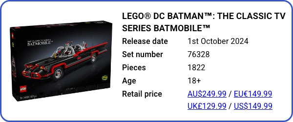 76328 LEGO® DC Batman™- The Classic TV Series Batmobile™ September 2024