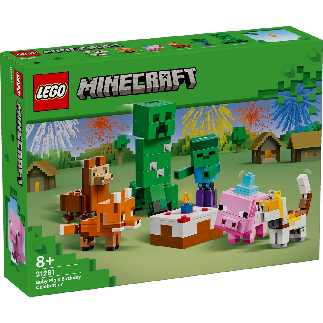 LEGO Minecraft Baby Pig’s Birthday Celebration 21281 Box