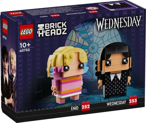 LEGO Wednesday Brickheadz Wednesday and Enid 40750 New Release Review Brick Banter - 2024