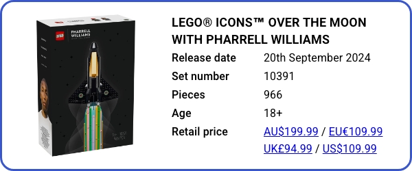 10391 LEGO® ICONS™ Over the Moon with Pharrell Williams September 2024