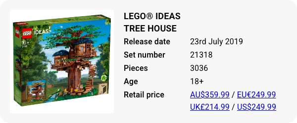 21318 LEGO ideas Tree House Retiring LEGO Sets 2024 Brick Banter