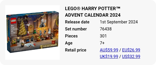 LEGO® Harry Potter™ Advent Calendar 2024 76438 September 2024