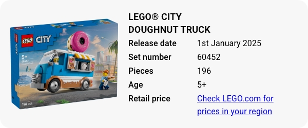 LEGO® City Doughnut Truck 60452 January 2025 - W