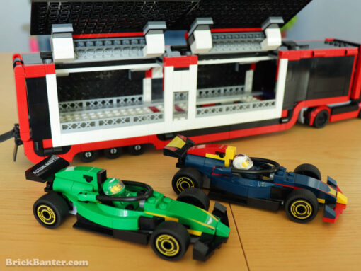 LEGO® City F1® Truck with RB20 & AMR24 F1® Cars - 60445 - New release January 2025 - Brick Banter review