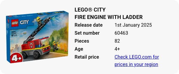 LEGO® City Fire Engine with Ladder 60463 January 2025 - W