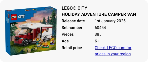 LEGO® City Holiday Adventure Camper Van 60454 January 2025 - W