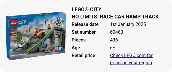 LEGO® City No Limits- Race Car Ramp Track 60460 January 2025 - W