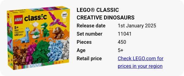 LEGO® Classic Creative Dinosaurs 11041 January 2025 - W