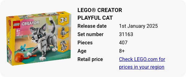 LEGO® Creator Playful Cat 31163 January 2025 - W