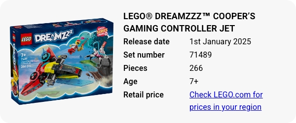 LEGO® DREAMZzz™ Cooper’s Gaming Controller Jet 71489 January 2025 - W