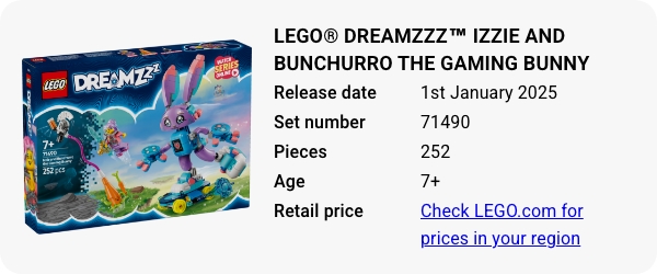 LEGO® DREAMZzz™ Izzie and Bunchurro the Gaming Bunny 71490 January 2025 - W