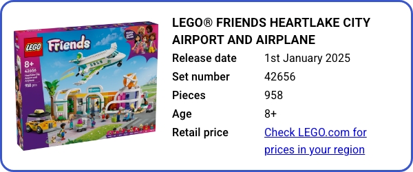 LEGO® Friends Heartlake City Airport and Airplane 42656 January 2025 - B