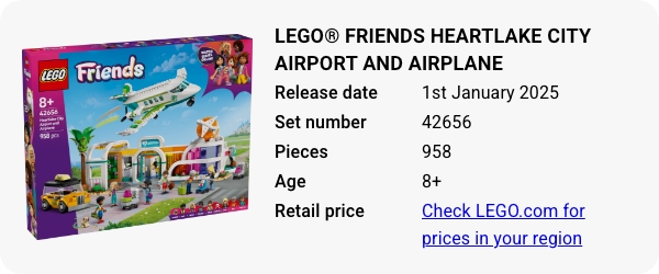 LEGO® Friends Heartlake City Airport and Airplane 42656 January 2025 - W