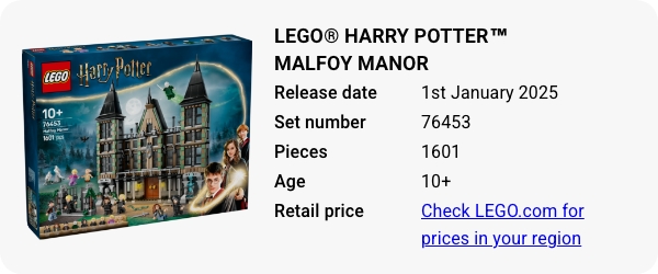 LEGO® Harry Potter™ Malfoy Manor 76453 January 2025 - W