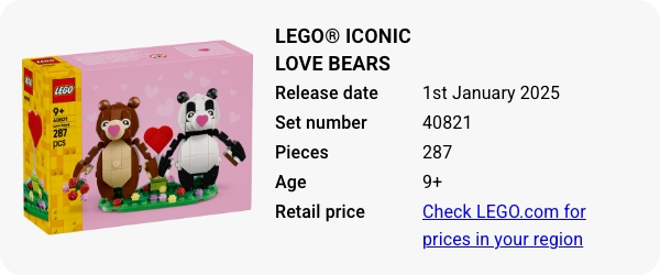 LEGO® Iconic Love Bears 40821 January 2025 - W