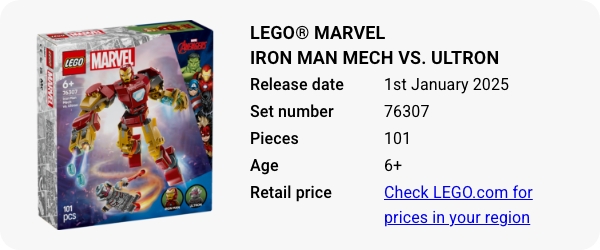 LEGO® Marvel Iron Man Mech vs. Ultron 76307 January 2025 - W