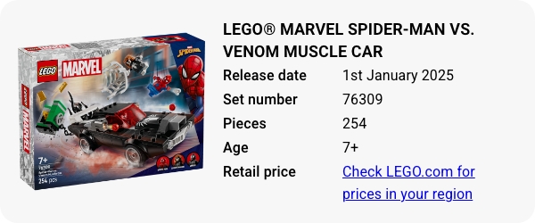 LEGO® Marvel Spider-Man vs. Venom Muscle Car 76309 January 2025 - W