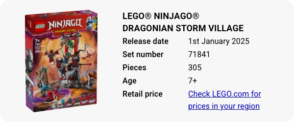 LEGO® NINJAGO® Dragonian Storm Village 71841 January 2025 - W