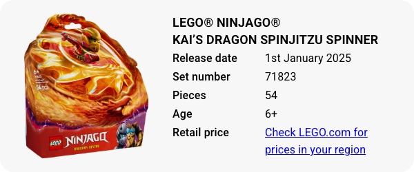 LEGO® NINJAGO® Kai’s Mech Storm Rider 71830 January 2025 - W