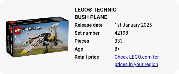 LEGO® Technic Bush Plane 42198 January 2025 - W