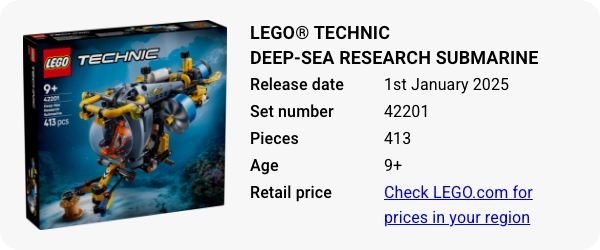 LEGO® Technic Deep-Sea Research Submarine 42201 January 2025 - W