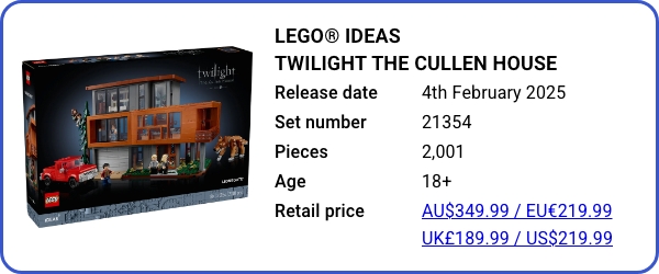 21354 - LEGO® Ideas Twilight The Cullen House - February 2025