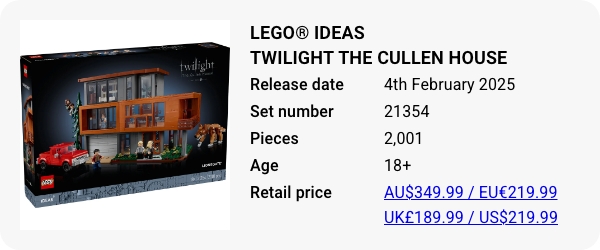 21354 - LEGO® Ideas Twilight The Cullen House - February 2025 - W