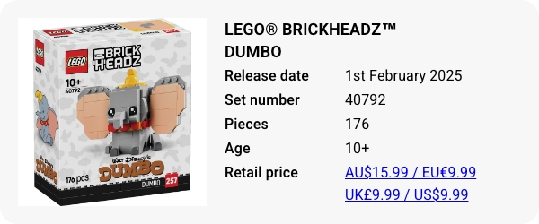 40792 - LEGO® BrickHeadz™ Dumbo - February 2025 - W