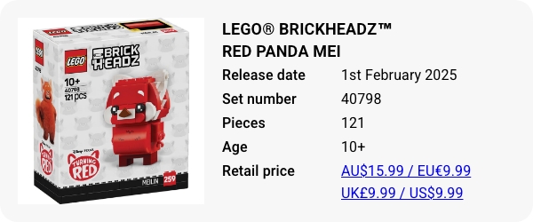 40798 - LEGO® BrickHeadz™ Red Panda Mei - February 2025 - W