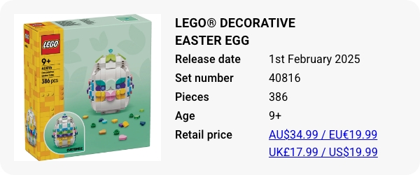 40816 - LEGO® Decorative Easter Egg - February 2025 - W