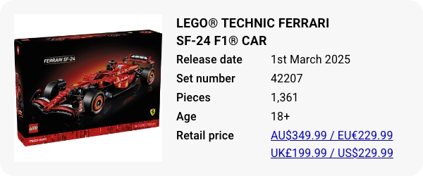 42207 - LEGO® Technic Ferrari SF-24 F1® Car - March 2025 - W