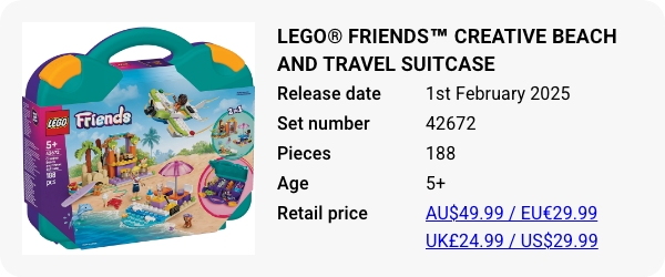 42672 - LEGO® Friends™ Creative Beach and Travel Suitcase - February 2025 - W