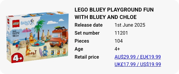 11201 LEGO Bluey Playground Fun with Bluey and Chloe June 2025 - W