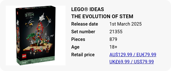 21355 LEGO® Ideas The Evolution of STEM - March 2025 - W