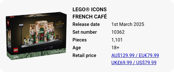 LEGO® Icons French Café - 10362 - March 2025 - W