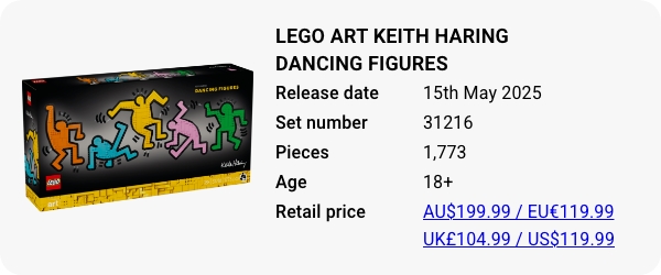 31216 LEGO Art Keith Haring Dancing Figures May 2025 B