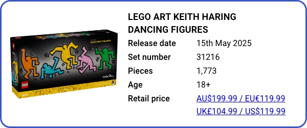 31216 LEGO Art Keith Haring Dancing Figures May 2025 BB