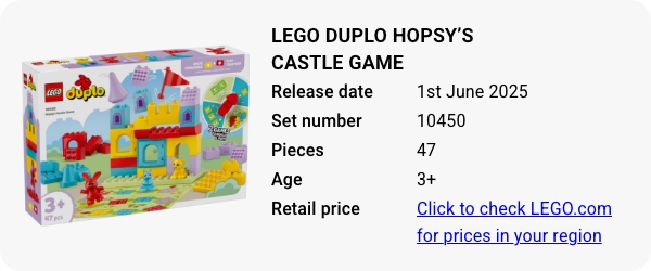 10450 LEGO DUPLO Hopsy’s Castle Game June 2025