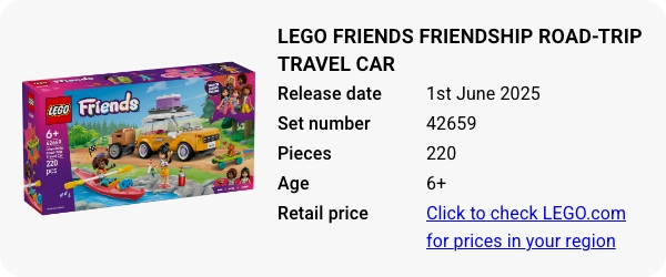 42659 LEGO Friends Friendship Road-Trip Travel Car June 2025