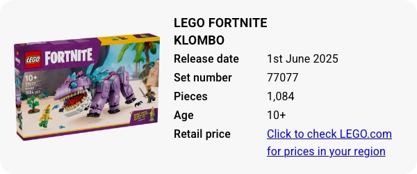 77077 LEGO Fortnite Klombo June 2025