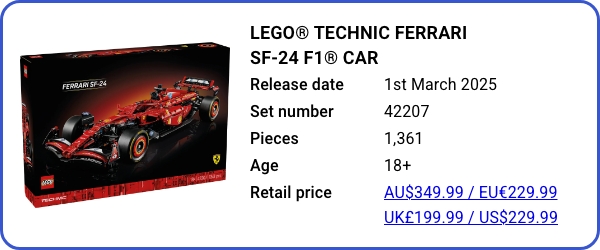 42207 - LEGO® Technic Ferrari SF-24 F1® Car - March 2025