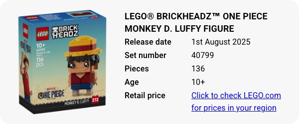 40799 LEGO® BrickHeadz™ ONE PIECE Monkey D. Luffy Figure