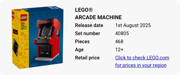 40805 LEGO® Arcade Machine