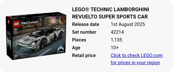 42214 LEGO® Technic Lamborghini Revuelto Super Sports Car