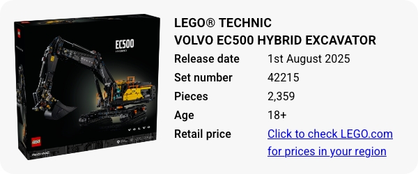 42215 LEGO® Technic Volvo EC500 Hybrid Excavator