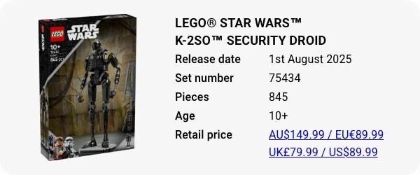 75434 LEGO® Star Wars™ K-2SO™ Security Droid