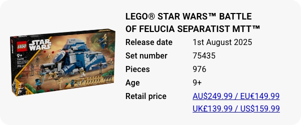 75435 LEGO® Star Wars™ Battle of Felucia Separatist MTT™