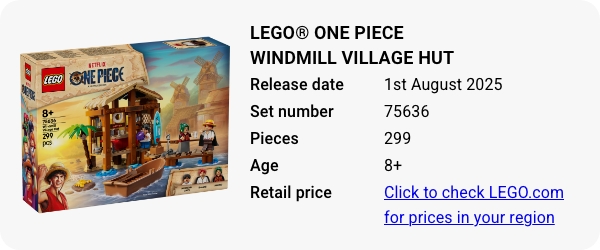75636 LEGO® ONE PIECE Windmill Village Hut