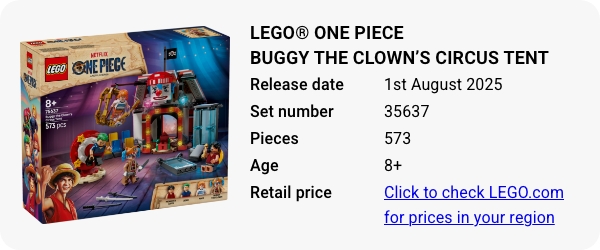 75637 LEGO® ONE PIECE Buggy the Clown’s Circus Tent