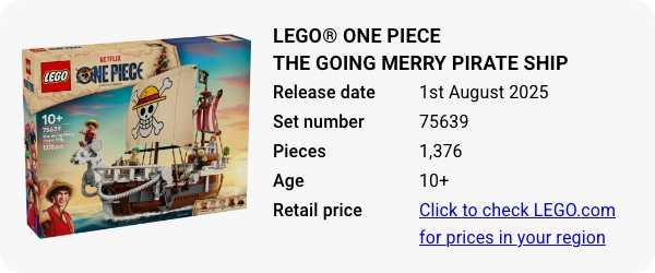 75639 LEGO® ONE PIECE The Going Merry Pirate Ship